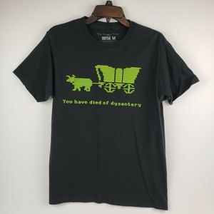 Ripple Junction Unisex The Oregon Trail Crew Neck T-Shirt Black (Size M)